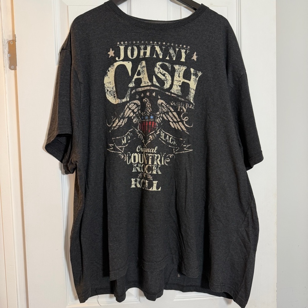 Ash Men's Gray Johnny Cash Graphic T-Shirt